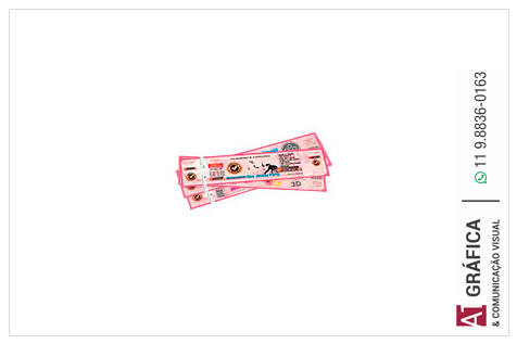 Ingressos de Segurança Papel Moeda Rosa   90g 10.5x5.1 4x0 108 Un